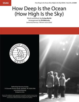 How Deep Is The Ocean (How High Is the Sky) (arr. Rob Hopkins) Sheet Music Preview