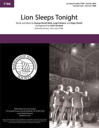 The Lion Sleeps Tonight (arr. Scott Turnbull) Sheet Music Preview