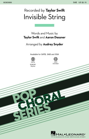 invisible string (arr. Audrey Snyder) Sheet Music Preview