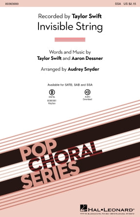 invisible string (arr. Audrey Snyder) Sheet Music Preview