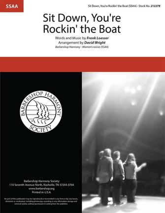 Sit Down, You're Rockin' The Boat (from Guys And Dolls) (arr. David Wright) Sheet Music Preview