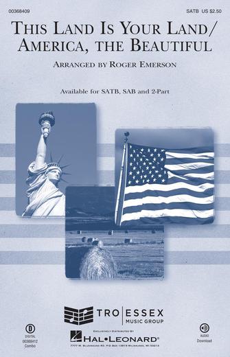 This Land Is Your Land/America, The Beautiful Sheet Music Preview