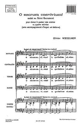 O Sacrum Convivium! Sheet Music Preview