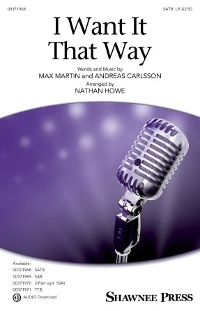 I Want It That Way (arr. Nathan Howe) Sheet Music Preview