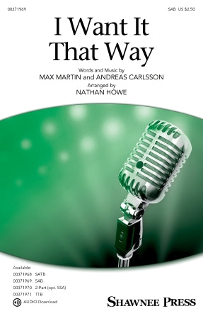 I Want It That Way (arr. Nathan Howe) Sheet Music Preview