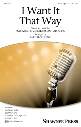 I Want It That Way (arr. Nathan Howe) Sheet Music Preview