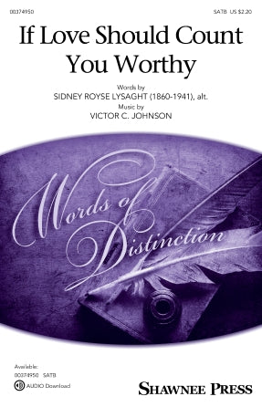 If Love Should Count You Worthy Sheet Music Preview