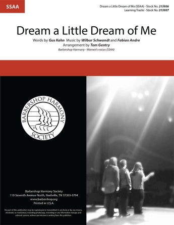 Dream a Little Dream of Me (arr. Tom Gentry and Beth Ramsson) Sheet Music Preview