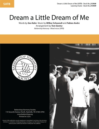 Dream a Little Dream of Me (arr. Tom Gentry and Beth Ramsson) Sheet Music Preview