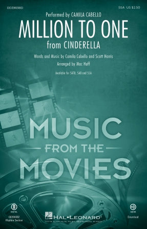 Million To One (from the Amazon Original Movie Cinderella) (arr. Mac Huff) Sheet Music Preview