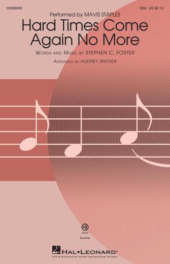 Hard Times Come Again No More (arr. Audrey Snyder) Sheet Music Preview