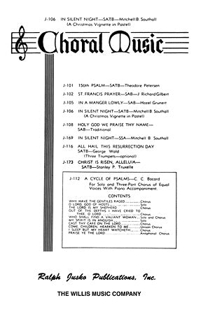In Silent Night (A Christmas Vignette in Pastel) Sheet Music Preview