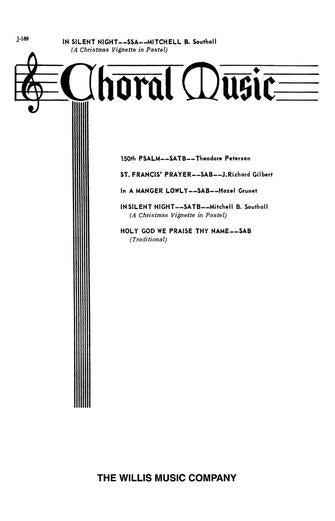 In Silent Night (A Christmas Vignette in Pastel) Sheet Music Preview