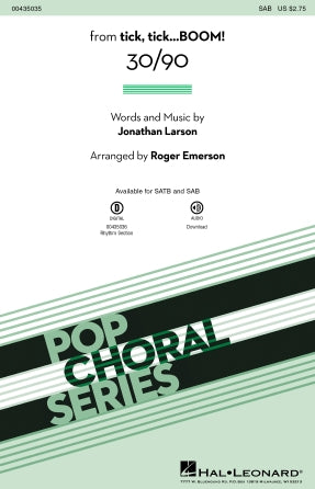 30/90 (from tick, tick... BOOM!) (arr. Roger Emerson) Sheet Music Preview