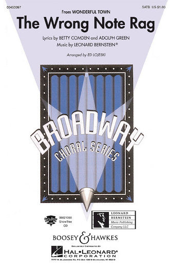 The Wrong Note Rag (from Wonderful Town) (arr. Ed Lojeski) Sheet Music Preview
