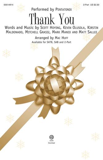 Thank You (arr. Mac Huff) Sheet Music Preview