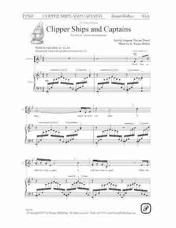 Clipper Ships and Captains Sheet Music Preview