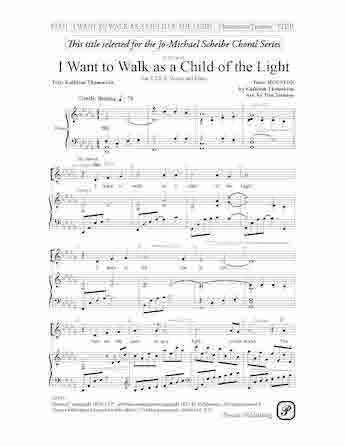 I Want To Walk As A Child of Light Sheet Music Preview