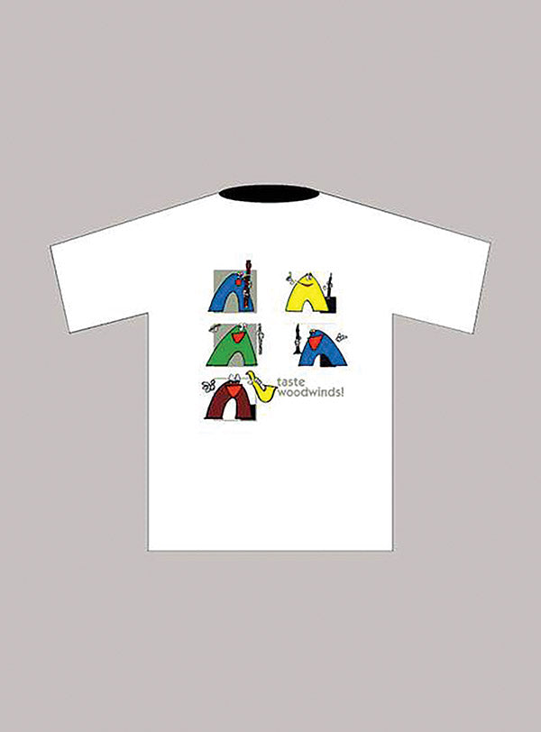 Taste Woodwinds! T-Shirt: White (Large) Cover Image