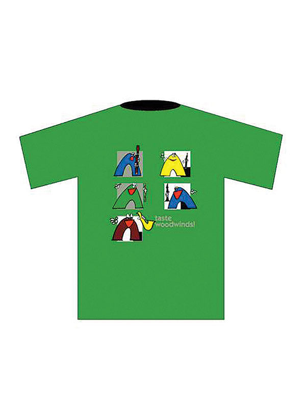Taste Woodwinds! T-Shirt: Green (Large) Cover Image