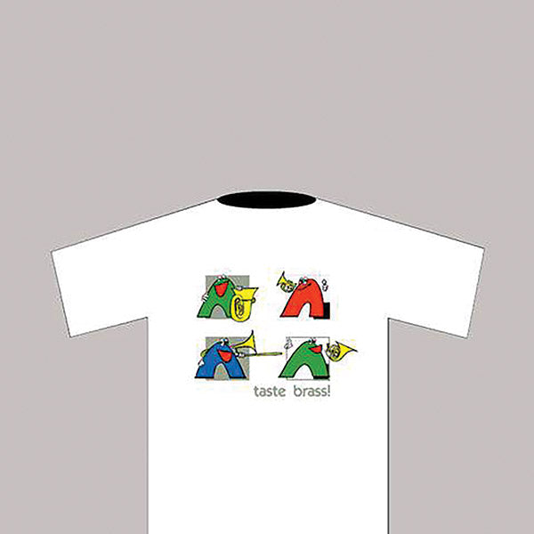 Taste Brass! T-Shirt: White (Medium) Cover Image