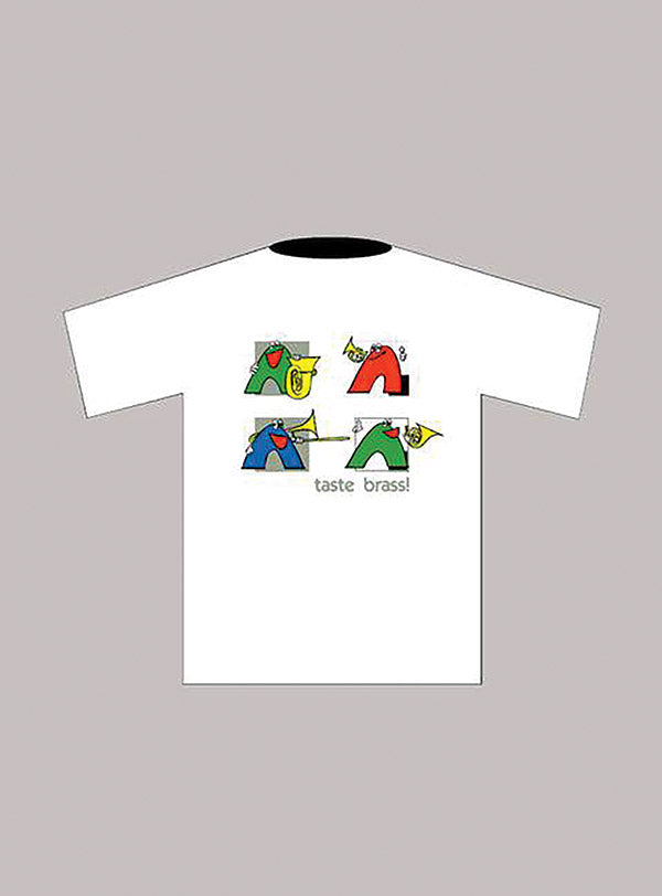 Taste Brass! T-Shirt: White (Medium) Cover Image