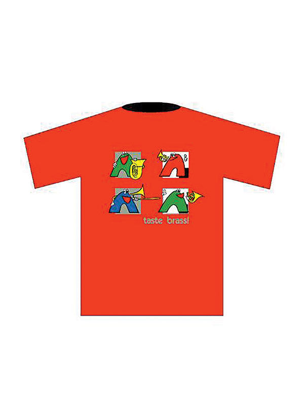 Taste Brass! T-Shirt: Red (Large) Cover Image