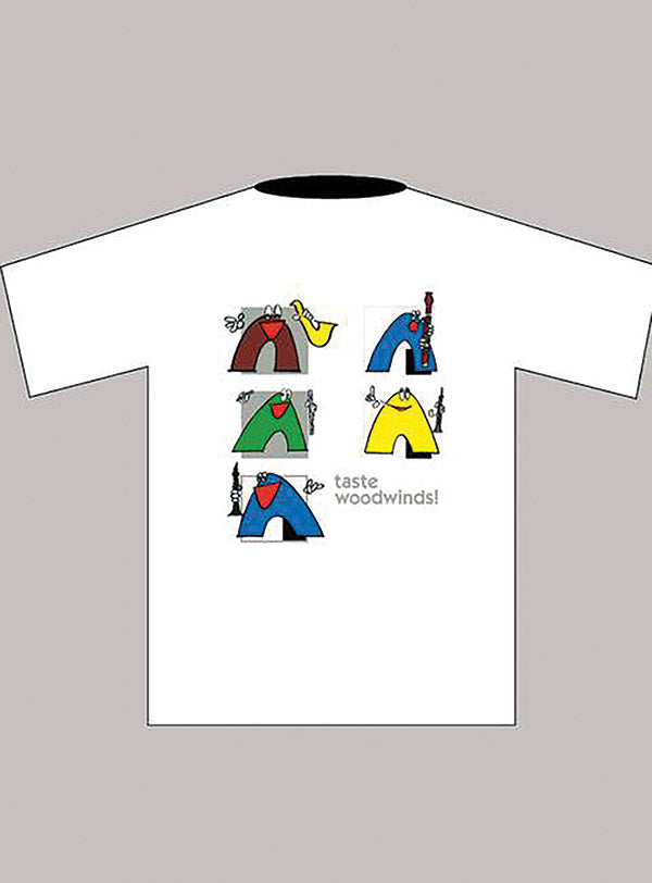 Taste Woodwinds! T-Shirt: White (Children's Medium) Cover Image