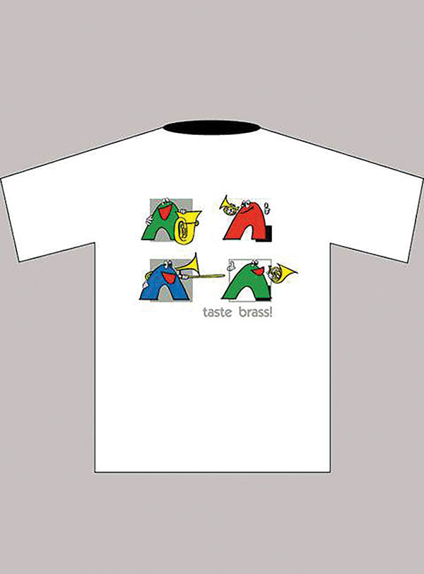 Taste Brass! T-Shirt: White (Children's Large) Cover Image