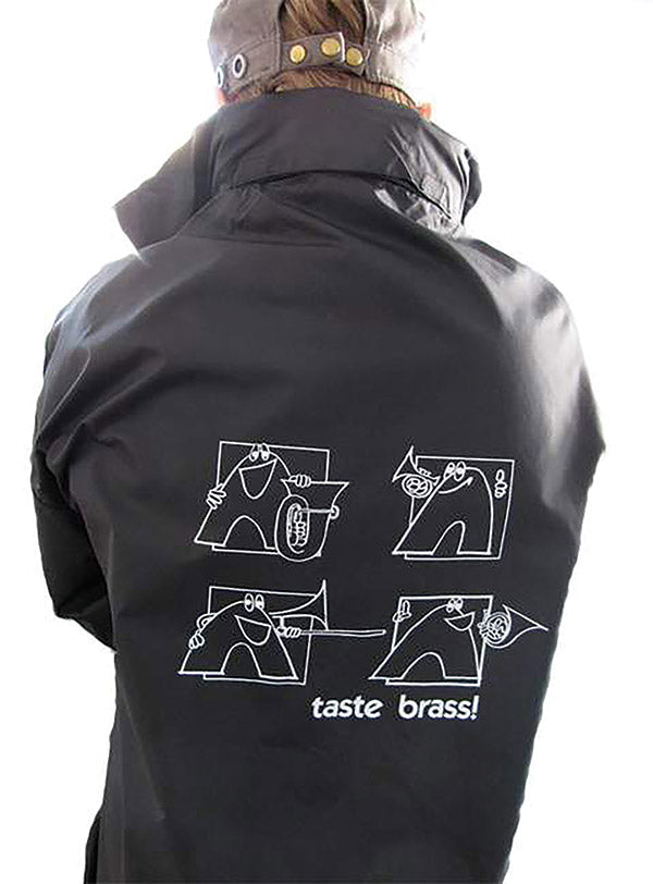 Taste Brass! Raincoat: Black (Extra Large) Cover Image
