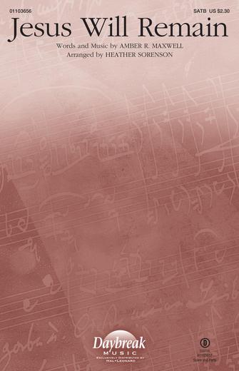 Jesus Will Remain (arr. Heather Sorenson) - Cello Sheet Music Preview