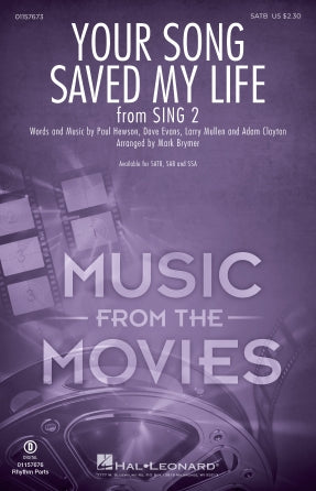 Your Song Saved My Life (from Sing 2) (arr. Mark Brymer) Sheet Music Preview