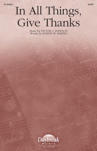 In All Things, Give Thanks Sheet Music Preview