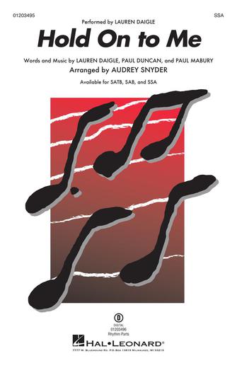 Hold On To Me (arr. Audrey Snyder) Sheet Music Preview