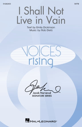 I Shall Not Live In Vain Sheet Music Preview