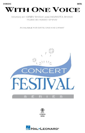With One Voice Sheet Music Preview