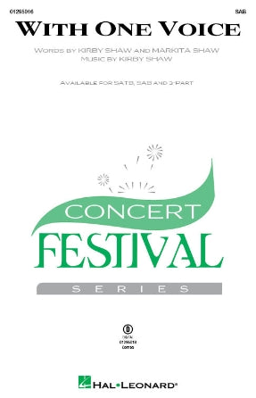 With One Voice Sheet Music Preview