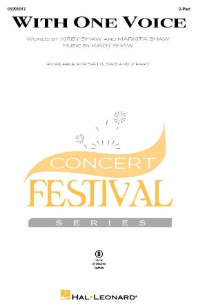 With One Voice Sheet Music Preview