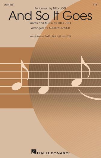 And So It Goes (arr. Audrey Snyder) Sheet Music Preview