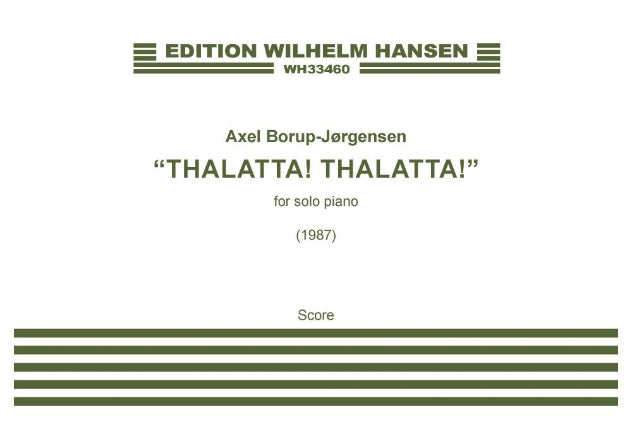 Thalatta! Thalatta! Sheet Music Preview