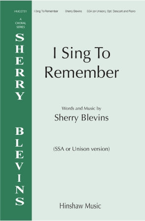 I Sing To Remember Sheet Music Preview