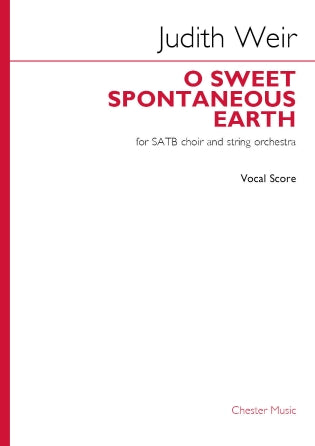 O Sweet Spontaneous Earth (Vocal Score) Sheet Music Preview