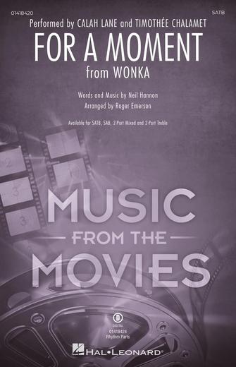 For A Moment (from Wonka) (arr. Roger Emerson) Sheet Music Preview