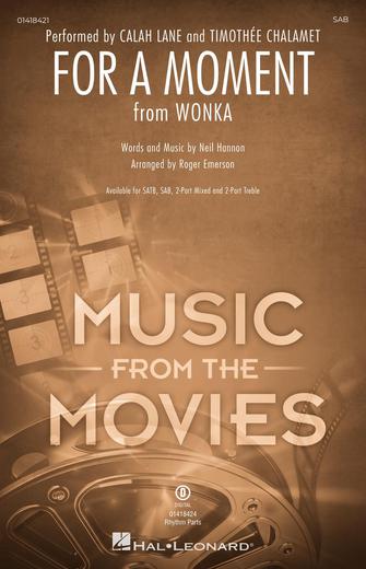 For A Moment (from Wonka) (arr. Roger Emerson) Sheet Music Preview