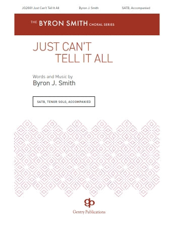 Just Can't Tell It All Sheet Music Preview