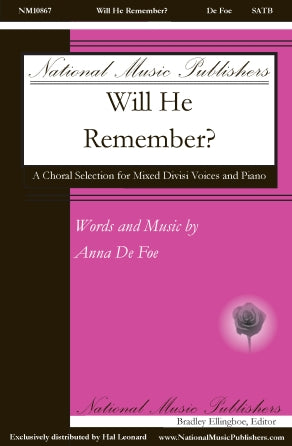 Will He Remember Sheet Music Preview