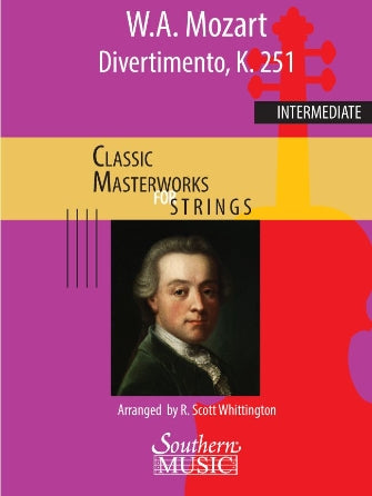 Divertimento from No. 11 in D, K. 251 (arr. R. Scott Whittington) - Full Score Sheet Music Preview