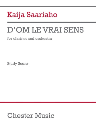 D'OM LE VRAI SENS (study score) Sheet Music Preview