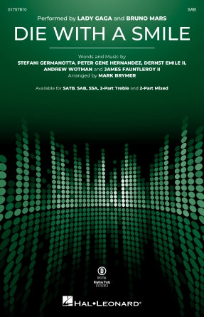 Die With A Smile (arr. Mark Brymer) Sheet Music Preview