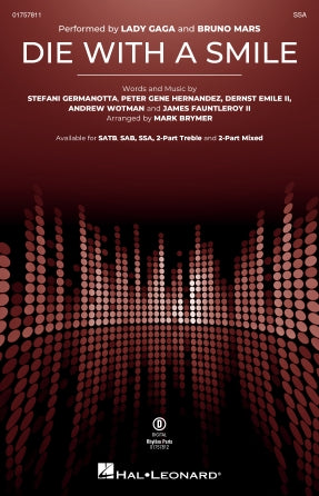 Die With A Smile (arr. Mark Brymer) Sheet Music Preview